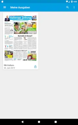 Halterner Zeitung eZeitung android App screenshot 2